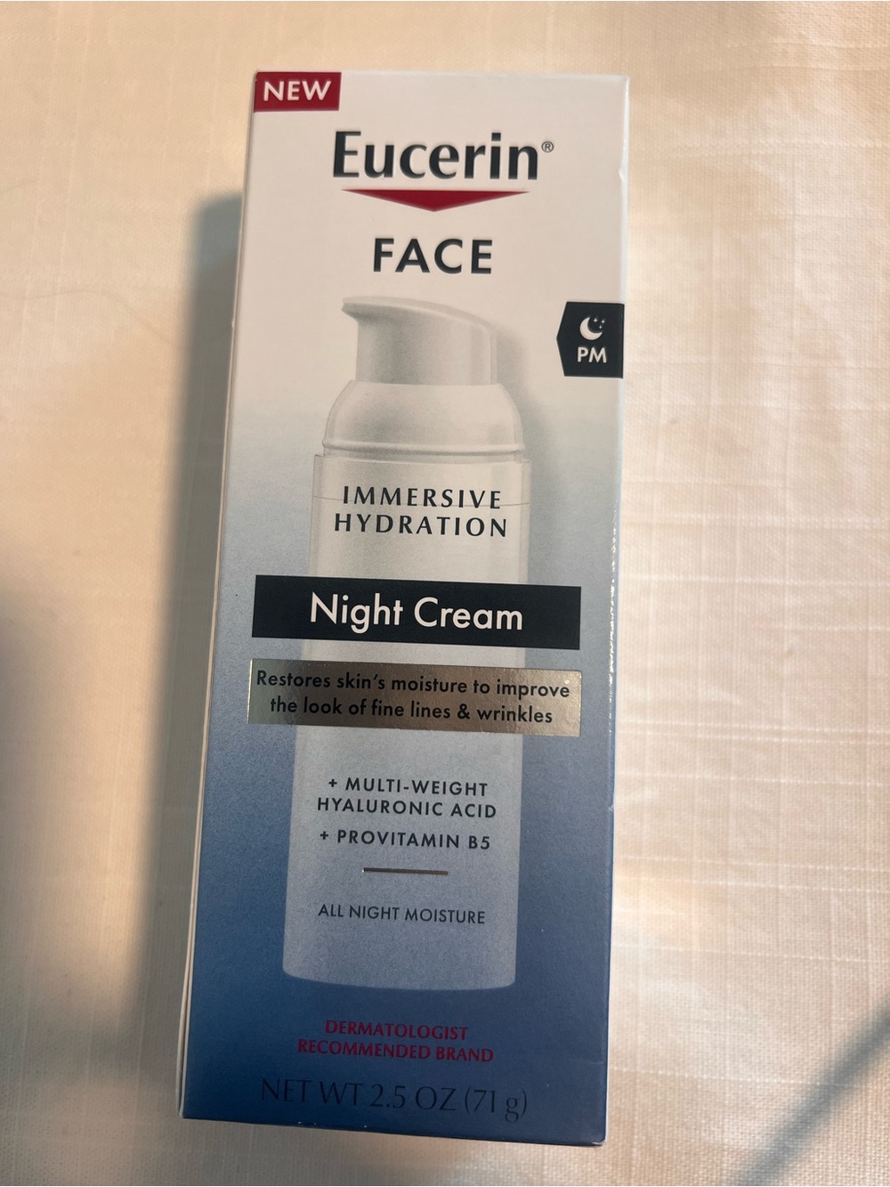 Eucerin Face Immersive Hydration Night Cream - Blue